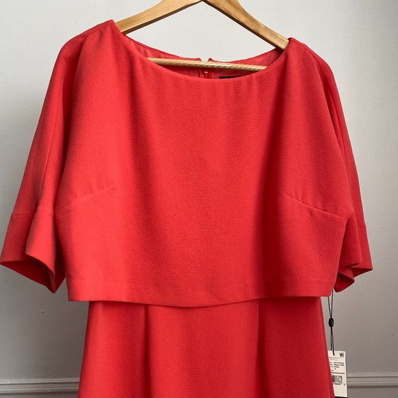 Adrianna Papell elbow length sleeve midi dress 10 - Picture 3 of 5